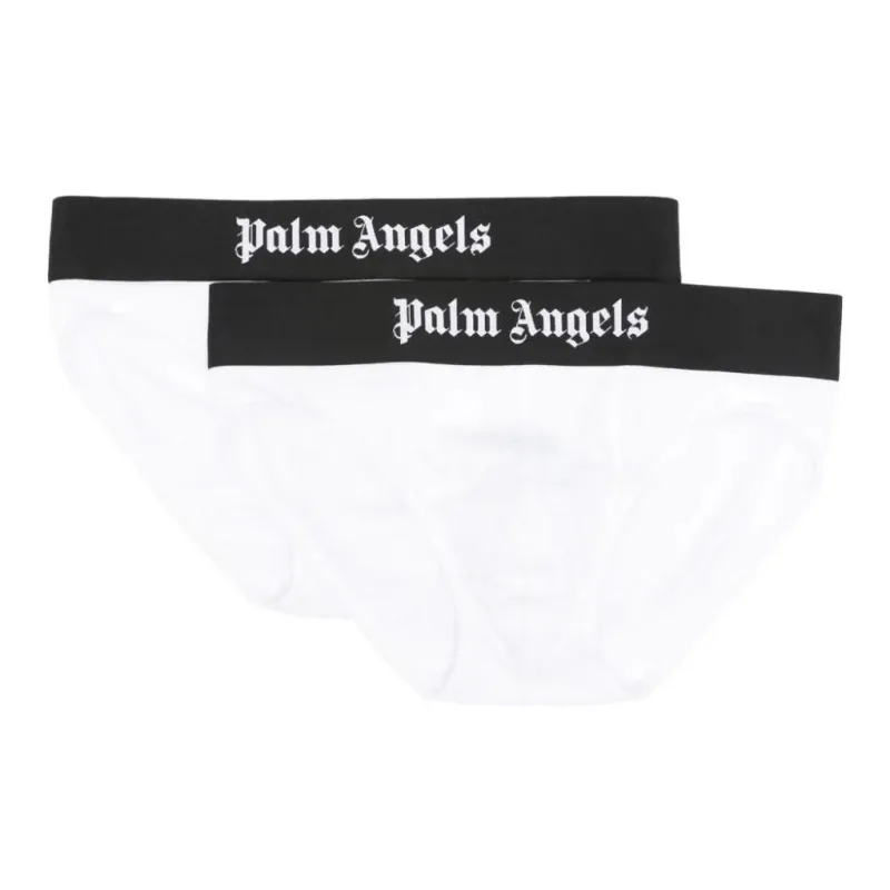 PALM ANGELS Logo Waistband Briefs-1