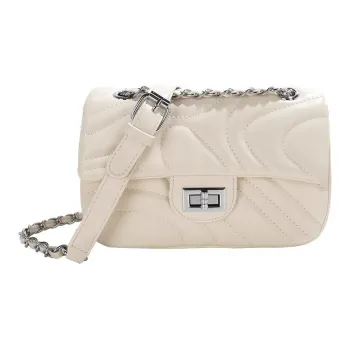 Carksky PU Crossbody Bag Shoulder Bag Regular Women's White