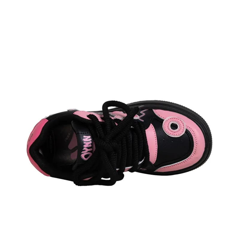 OYNN New Freshman Series Skateboard Shoes Women's Low Top Black-3