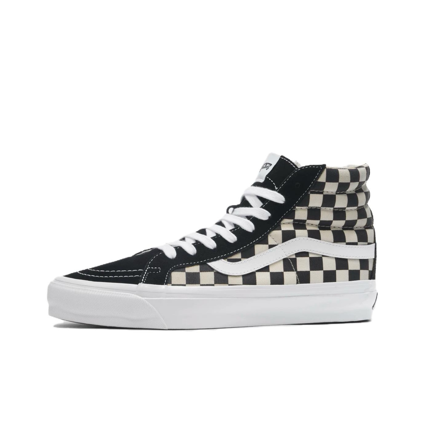 Vans SK8 Skateboard Shoes Unisex High-Top Black Beige US M