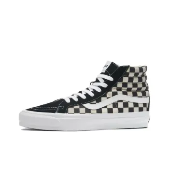 Vans SK8 38 Slip Resistant Cushioning High Top Skateboard Shoes Unisex Black Beige