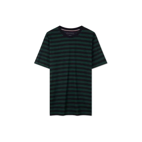 Tommy Hilfiger Logo-embroidered Striped T-shirt