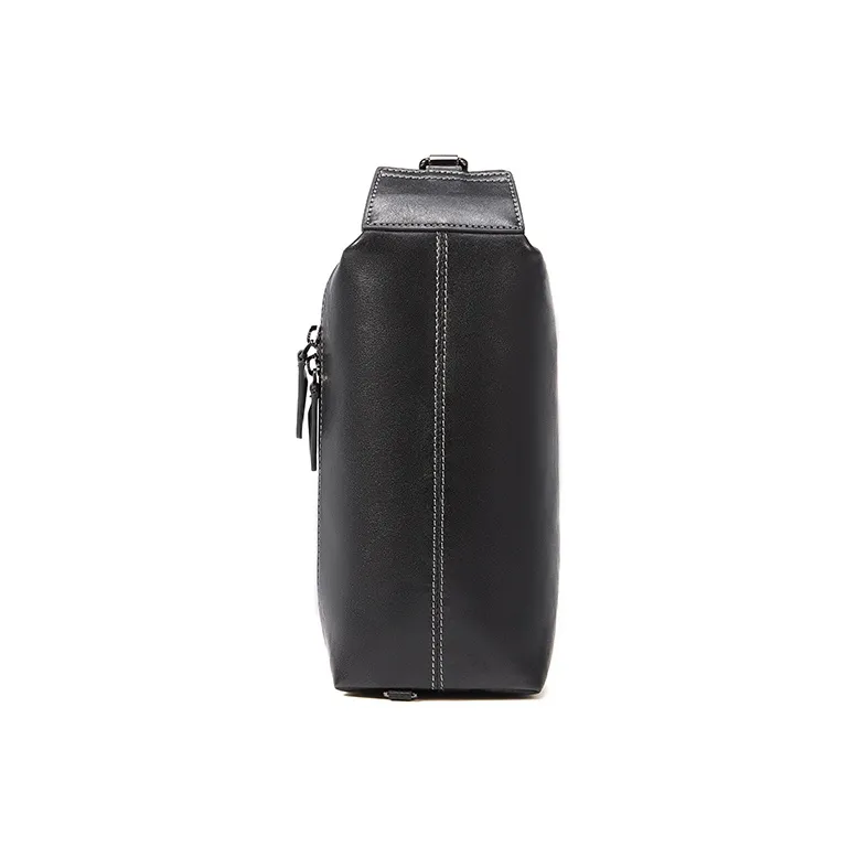 BVP Royal Vegetable Tanned Leather Sling Bag Regular Unisex Black-2