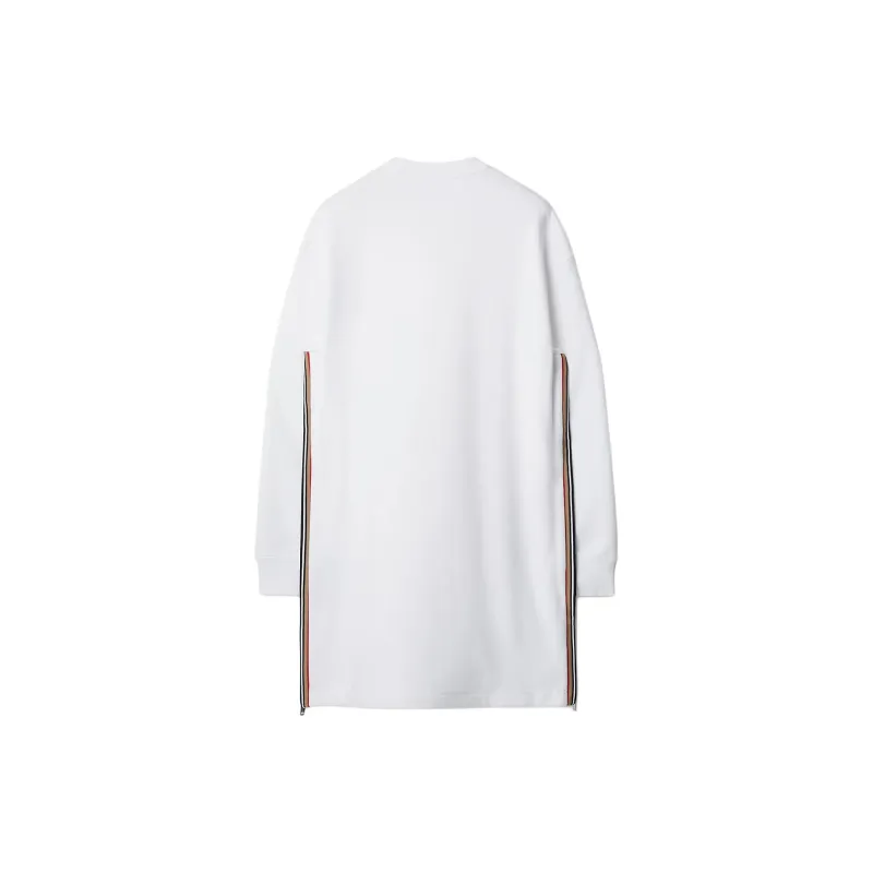 Burberry Long Sleeved Dresses Women's White-1