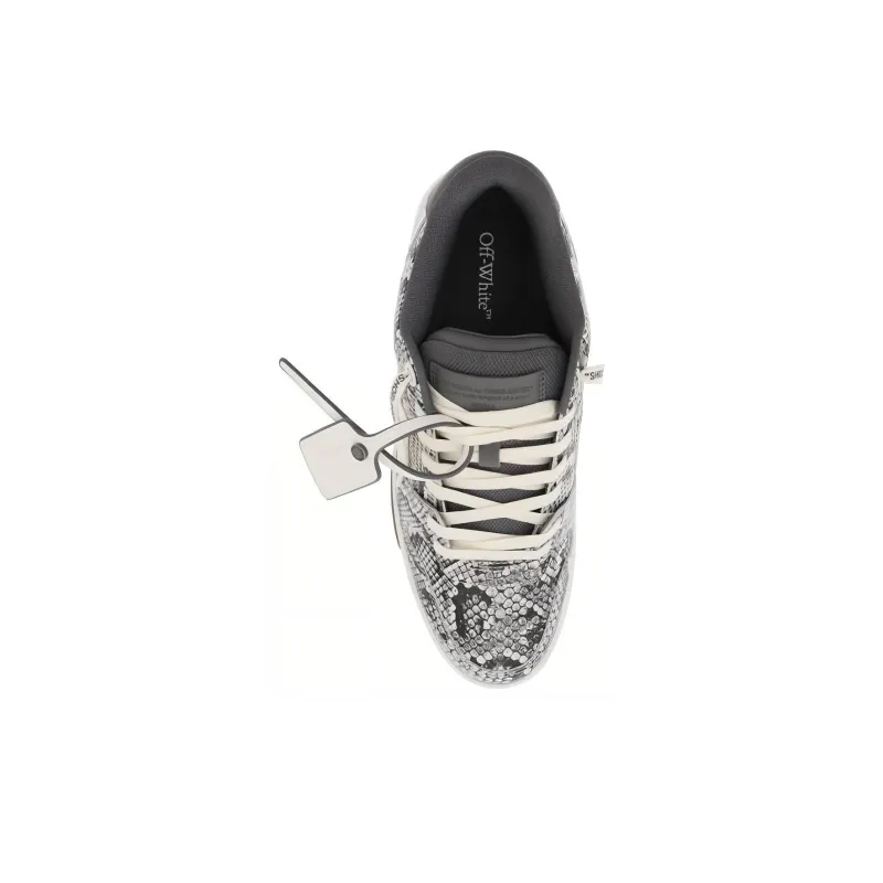 OFF-WHITE Out Of Office Snake-print Sneakers-2