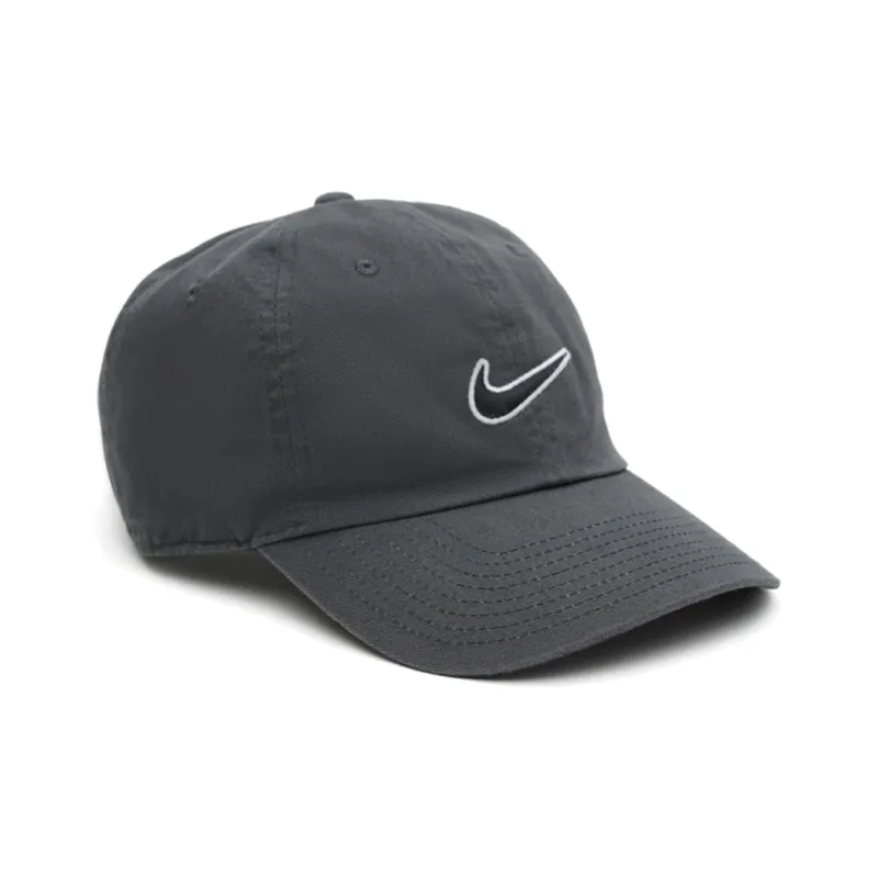 Nike Cotton Baseball Caps Unisex Gray-0