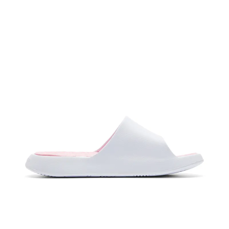 PEAK Slide Slippers Women's Large White Pink-1