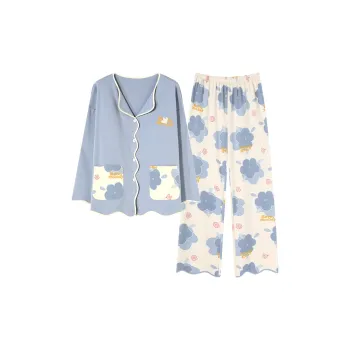 Follow The United States Pajama Set Women's Glacier Blue