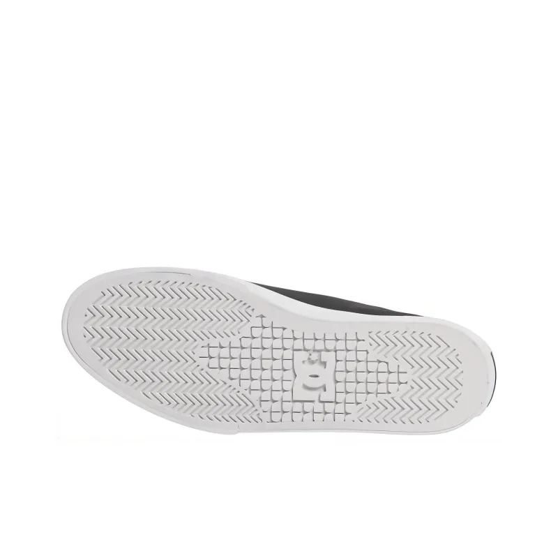 DC Shoes Anti Slip Wear Resistant Low Top Casual Shoes Men's White Black-3