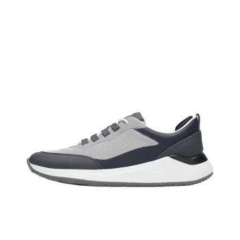 SAINT ANGELO Low Top Casual Shoes Men's Gray Blue
