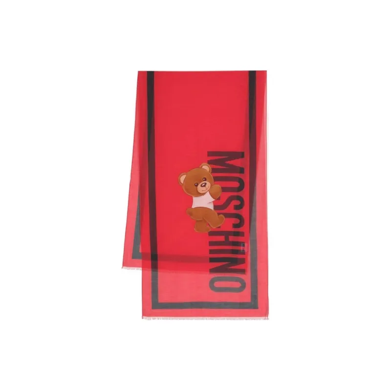 MOSCHINO Teddy Bear-print Scarf-0