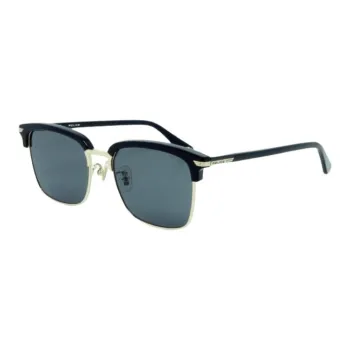 Police Plastic Nickel Alloy Browline Sunglasses Men's Black