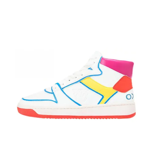 Acbc X PINKO Skateboard Shoes Women's High-Top White