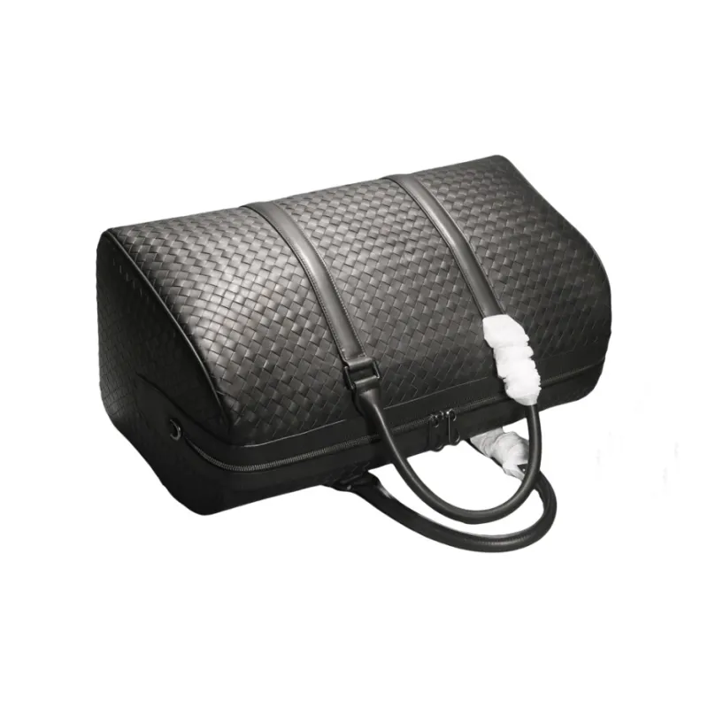 CMLZIUA Top Grain Cow Leather Handbag Unisex Black-3