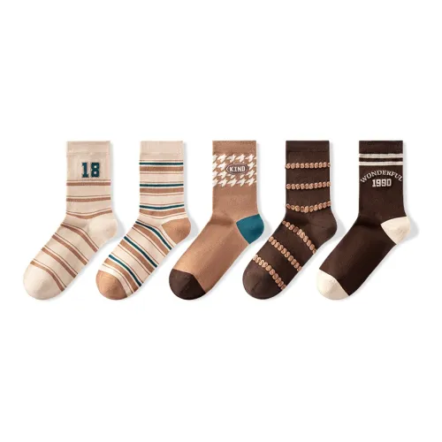 NAIER Mid Calf Socks Women's 5 Pack