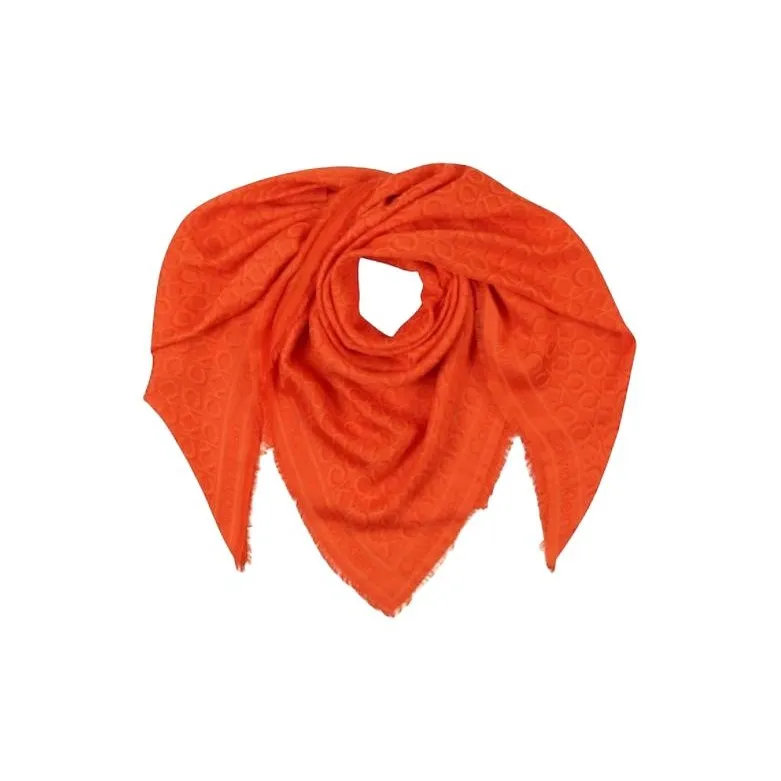 CK/Calvin Klein Silk Scarves Women's Gray/Orange-6
