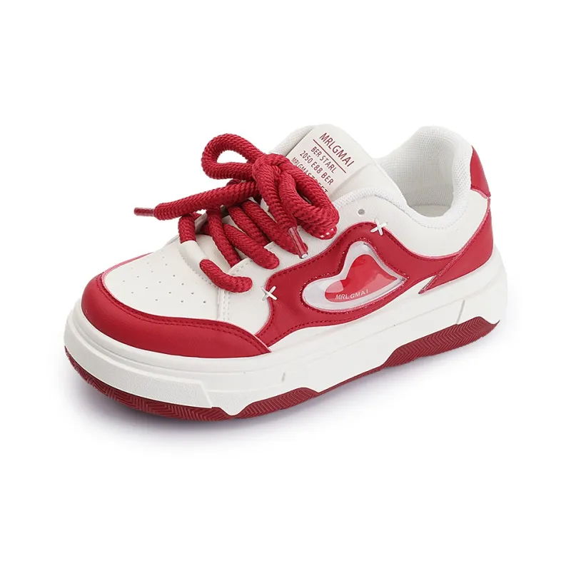 Miss Zhang Cushioning Height Increasing Low-Top Skateboard Shoes Women's White Silver-17