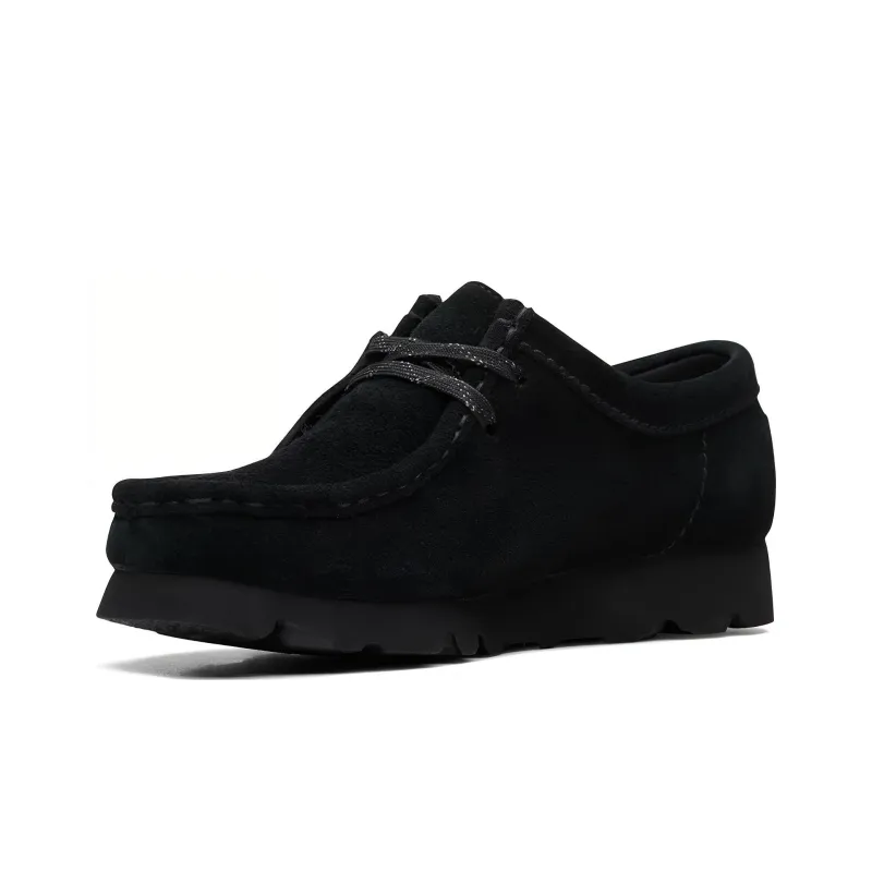 Clarks Originals WALLABEE Low Top Casual Shoes Women's Black-2