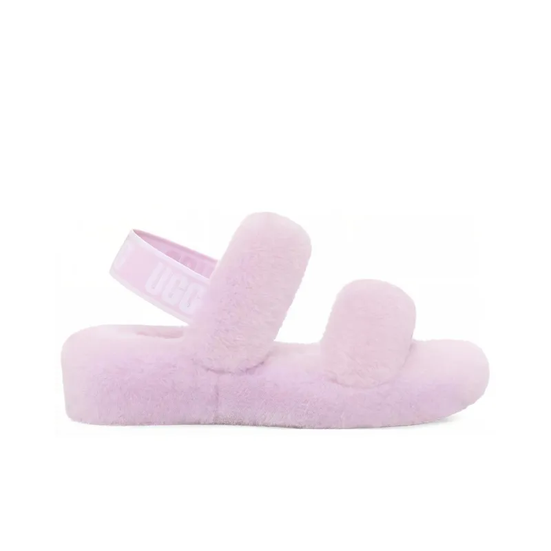 UGG Oh Yeah Furry Slippers Women's Lavender Dusty Purple-1