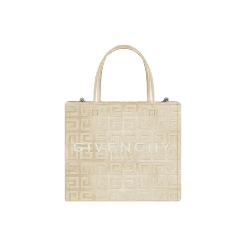 GIVENCHY 4G Cotton With Calfskin Tote Bag Shopping Bag Shoulder Bag Crossbody Bag Handbag Mini Women's Dusty Gold