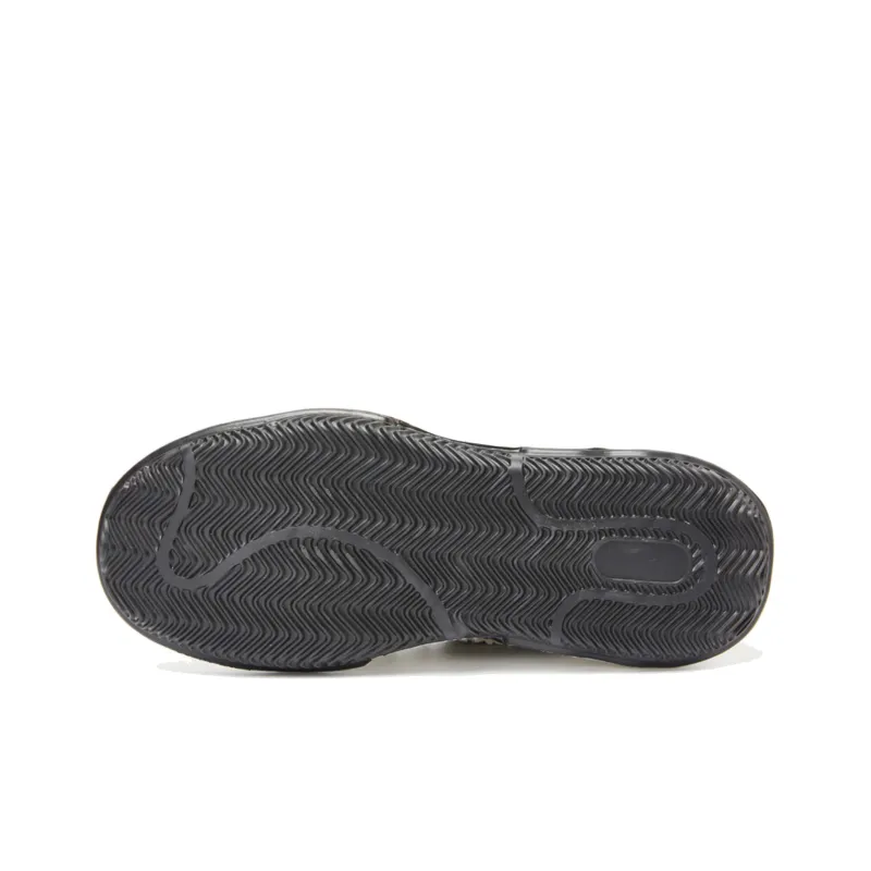 Cabbeen Trendy Classic Lightweight And Breathable Mid Top Skateboard Shoes Men's Coal Black-4
