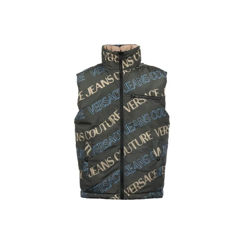 VERSACE JEANS COUTURE Logo patch Quilted Gilet-2