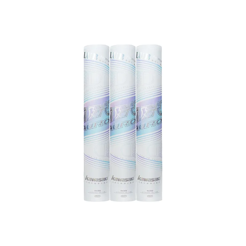Kawasaki Aurora Goose Feather Shuttlecock 12 Pack Goose Feather Aurora Badminton-3