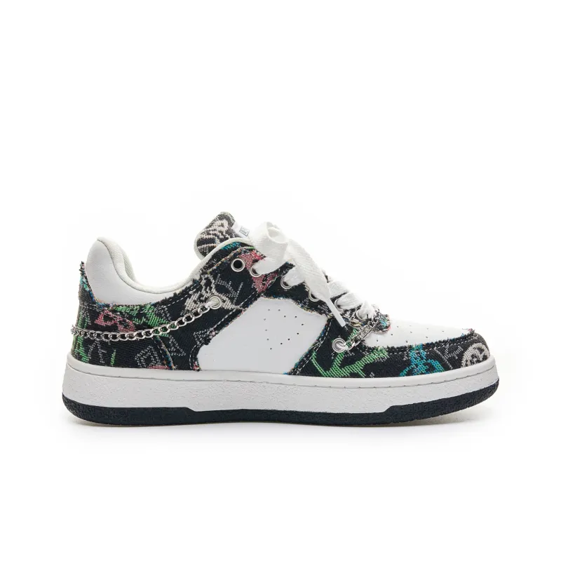 LAZY BONS Anti-Slip Wear-Resistant Lightweight Breathable Height Increasing Low-Top Skateboard Shoes Unisex-7