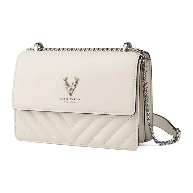 PIERRE CARDIN Fashion Versatile Chanel Inspired Small Crossbody Bag Cow Leather Shoulder Bag Regular Women's-3