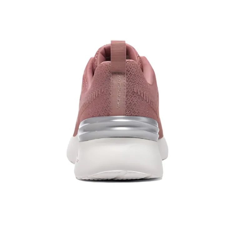 Skechers Cushioning Wear Resistant Low Top Casual Shoes Women's Pink-4
