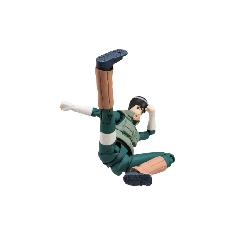 BANDAI Rock Lee Bandai SHF Naruto Rock Lee Action Figure Scale Figures-4