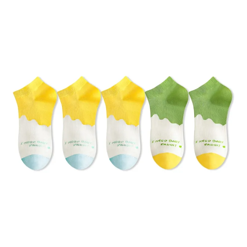 Taste The Color Ankle Socks Women's Pack Of 5-5