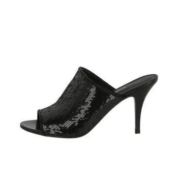 FERRAGAMO Slide Slippers 9.8cm Women's Black