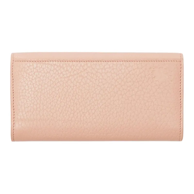 Burberry Grained Calfskin Wallet Women's Blush-1