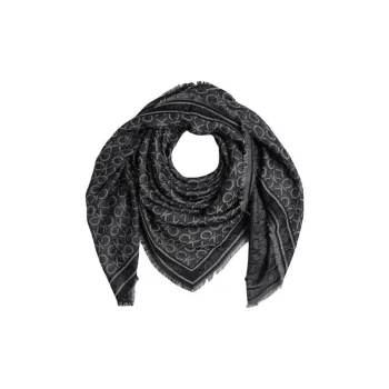 CK/Calvin Klein Silk Scarves Women's Gray/Orange