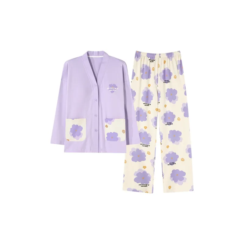 Follow The United States Pajama Set Women's Taro Purple-0