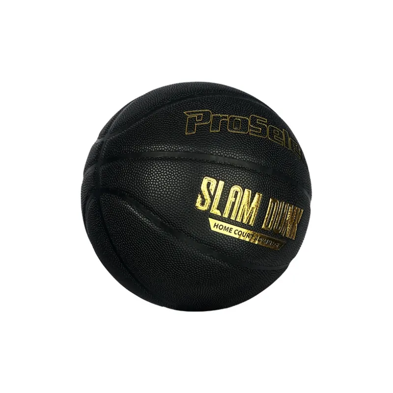 ProSelect Exclusive Series PU Basketball Black Gold Size 7 Ball Training Competition Unisex-2