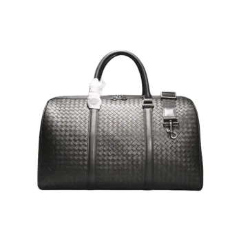 CMLZIUA Top Grain Cow Leather Handbag Unisex Black