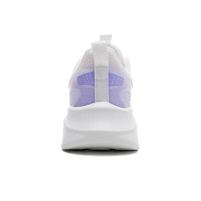 Warrior Durable Breathable Lightweight Low-Top Running Shoes Women's White Purple-4