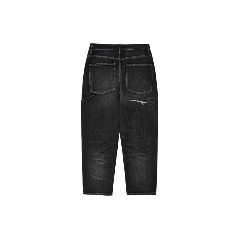 TEKABLU Jeans Men's Washed Black-1