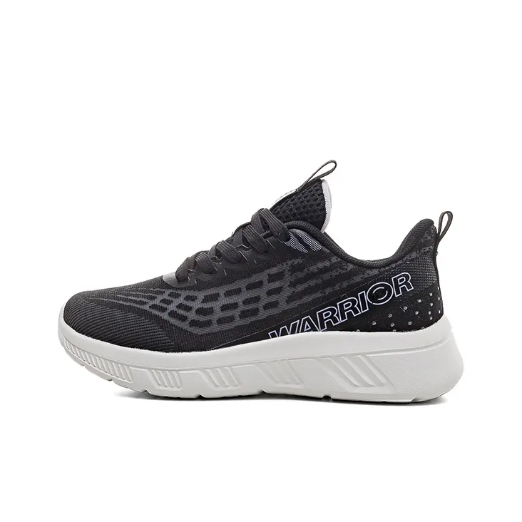 Warrior Durable Breathable Lightweight Low-Top Running Shoes Women's Black Purple-0