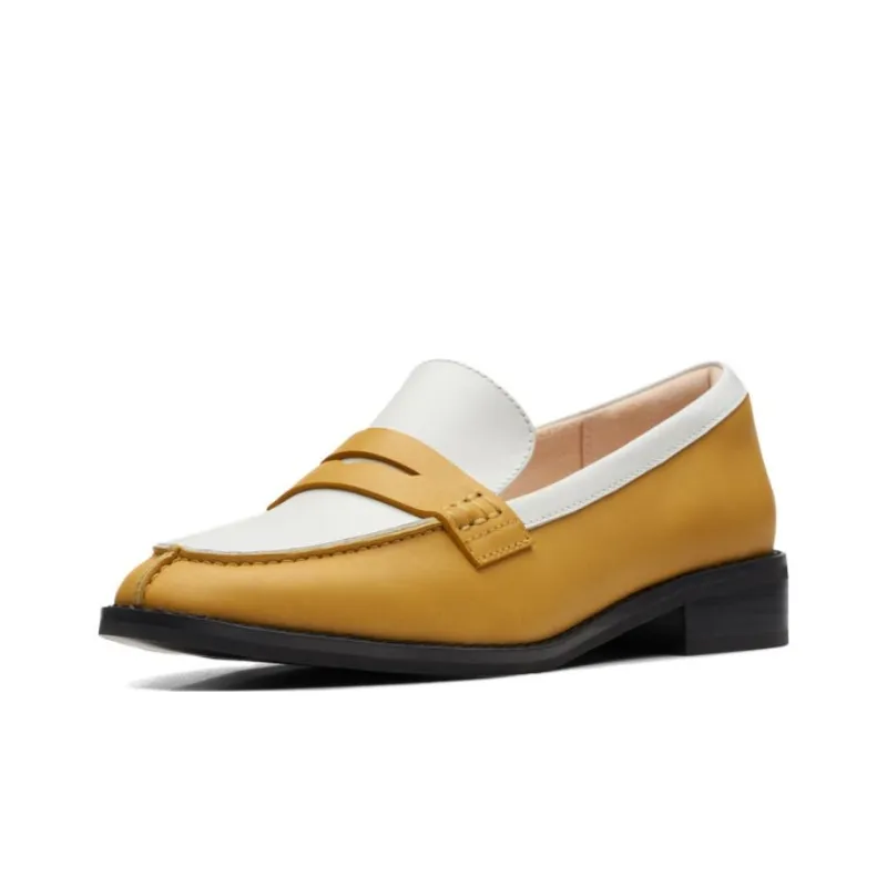 Clarks Ruiya Collection Casual Single Shoes Women's Yellow-1