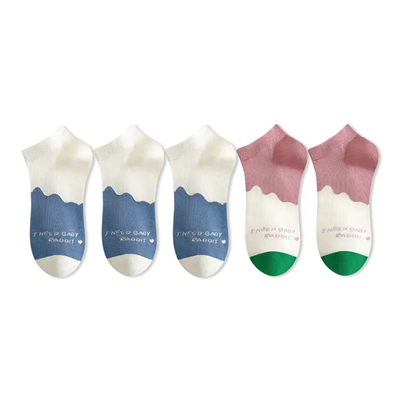 Taste The Color Ankle Socks Women's Pack Of 5-4