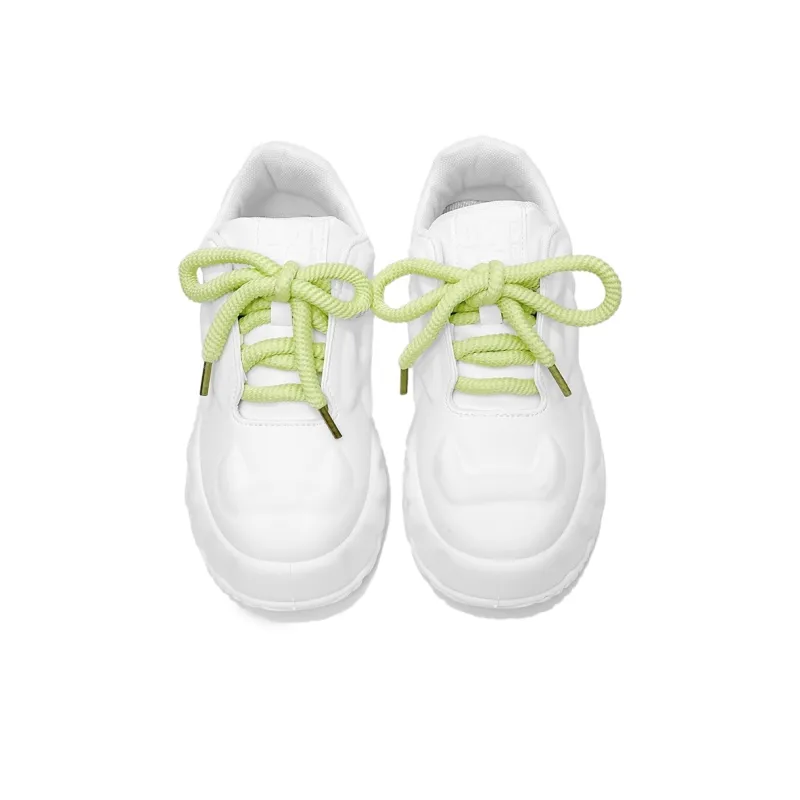 SLNU 3 Cushioned Wear Resistant Height Increasing Coverage Low Top Casual Shoes Men's White-4