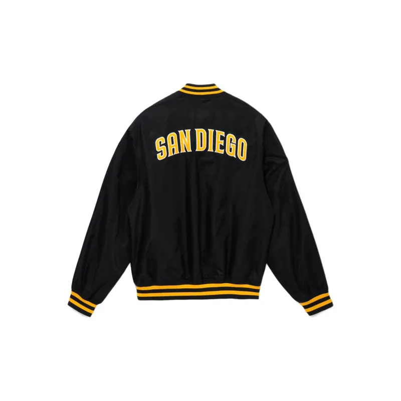 New Era x MLB SS24 Seoul Collection San Diego Padres Baseball Jacket Unisex Black-1