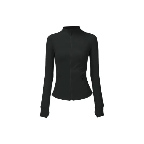 Male Wolves Yoga Jacket Fitness Apparel Polyamide/Nylon Sports Running Women's