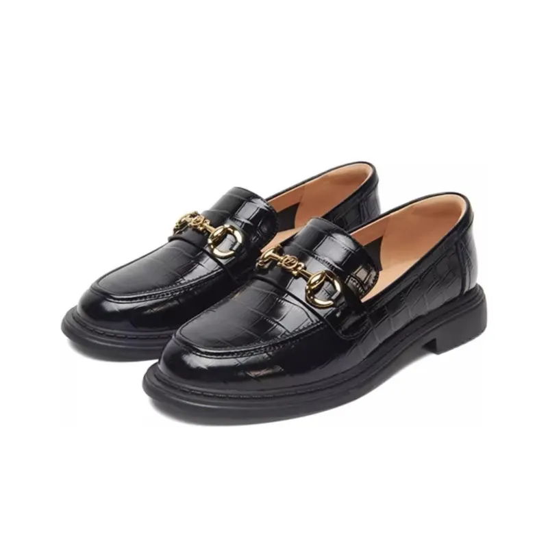 PT'SON Loafers 2.8cm Women's Black-1