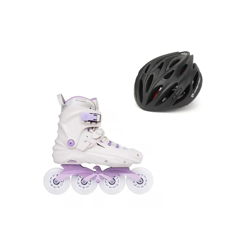 FLYING EAGLE Roller Skate Set PP+PU EPS Liner \ PC Shell Adults, Students, Beginners Unisex 36 46 X7D Black White-6