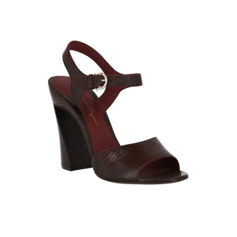 FERRAGAMO One Strap Sandals 11.4cm Women's Brown-2