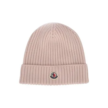 Moncler Logo Patch Knitted Beanie